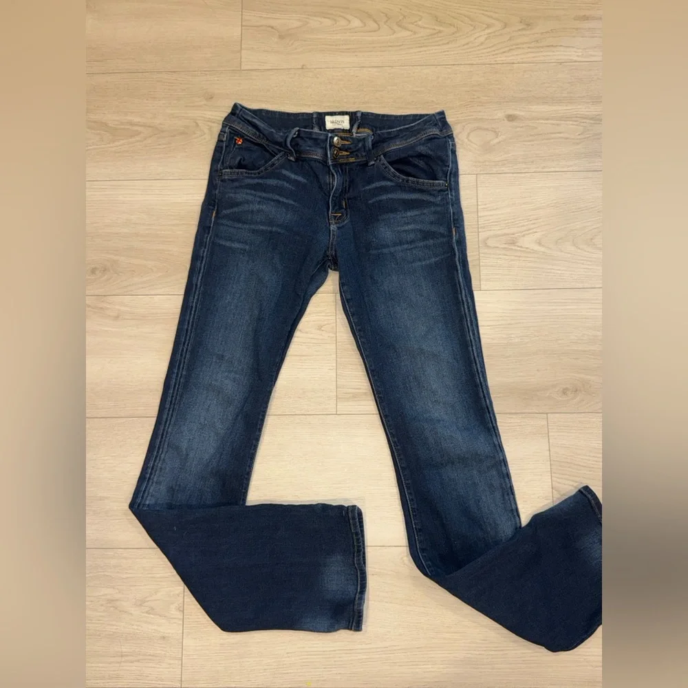 Hudson Beth Baby Bootcut Jeans - Dark Wash Flap Pocket - Size 30 fits like 27/28 - Picture 2 of 5